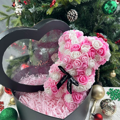Rose Petal Teddy Bear Eternal Love Gift