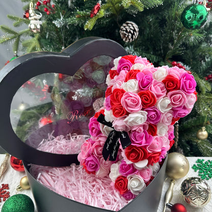 Rose Petal Teddy Bear Eternal Love Gift