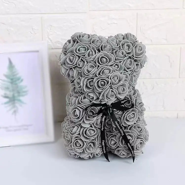 Rose Petal Teddy Bear Eternal Love Gift