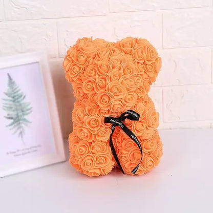 Rose Petal Teddy Bear Eternal Love Gift