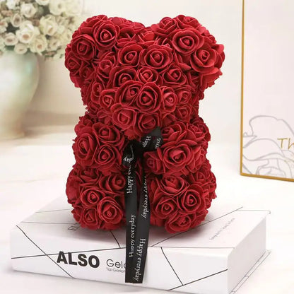 Rose Petal Teddy Bear Eternal Love Gift
