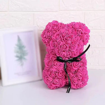 Rose Petal Teddy Bear Eternal Love Gift